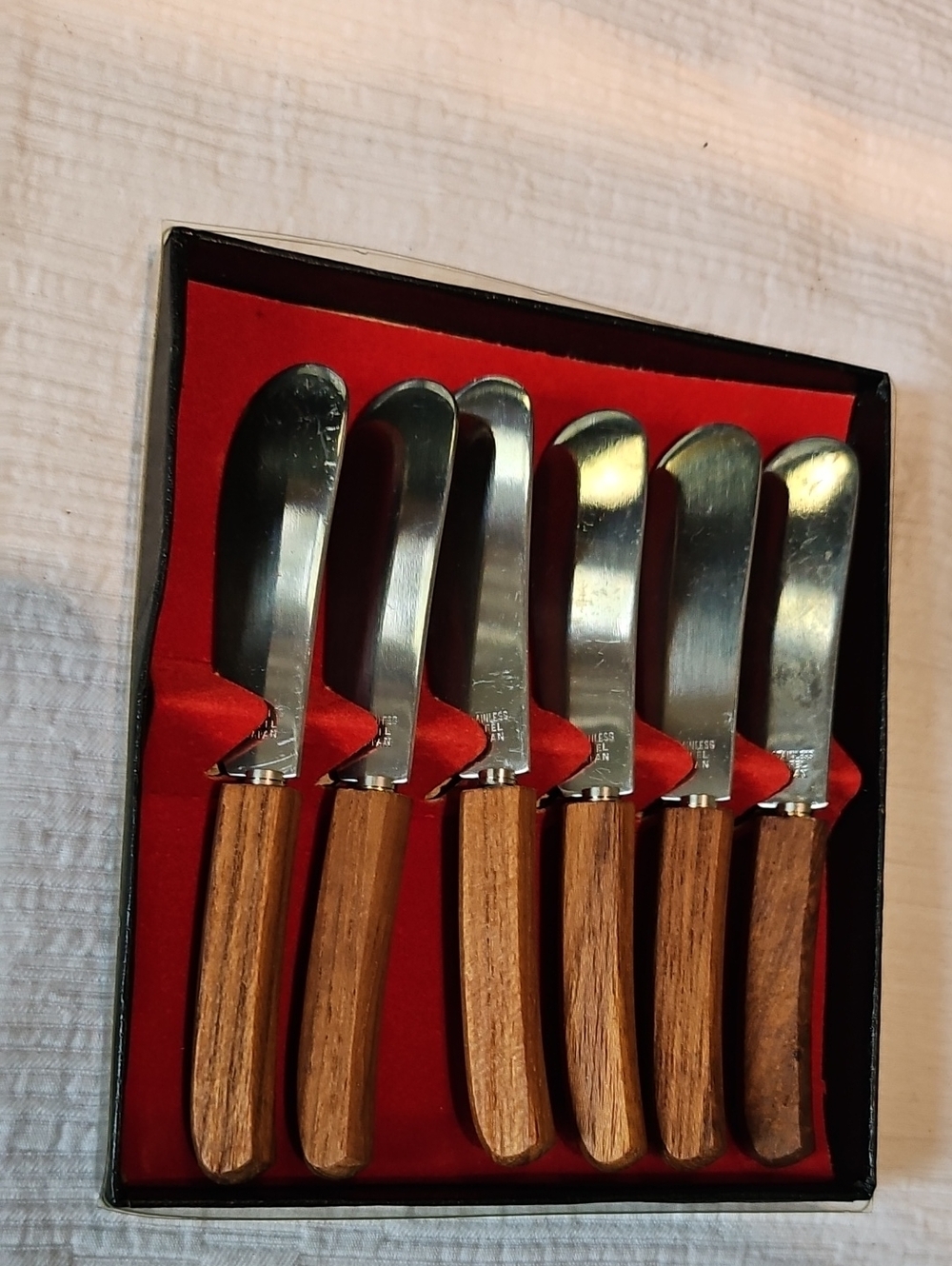 Vintage MCM Spreader Knife Set - 6 In Box